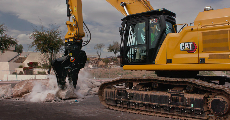 The Cat® 352 Straight Boom Excavators are perfect for demolition and bridge work